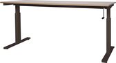 Schaffenburg Verstelbaar Bureau - Slinger 180x80 wit - zwart frame