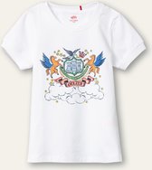 Tomaz T-shirt 01 solid jersey bright white artwork Horses and Shields White: 92/2yr
