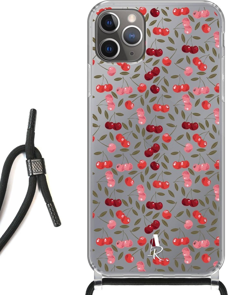 iPhone 11 Pro hoesje met koord - Cherry's