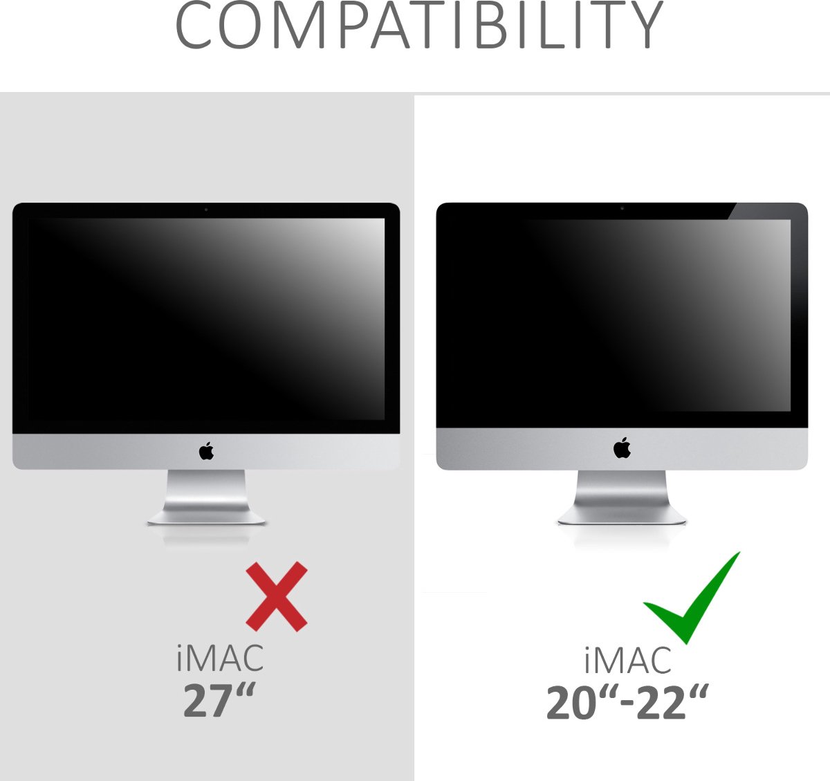 Kwmobile Beschermhoes Voor Apple Studio Display – Wit/zwart, Stofvrij, Met Leuke ‘Don’t Touch My Screen’-print