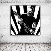 Pop Art James Hetfield Poster - 90 x 90 cm Fotopapier Mat 180 gr - Popart Wanddecoratie