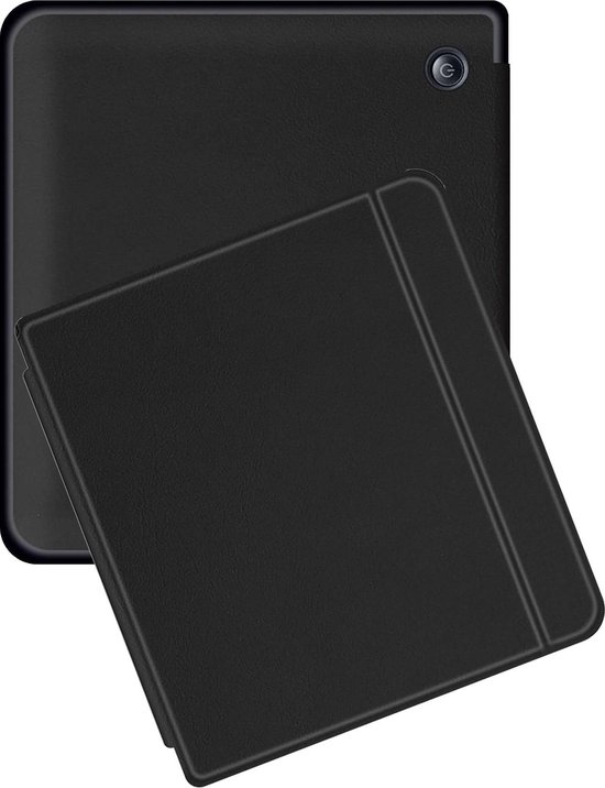 Hoesje Geschikt voor Tolino Vision 5 Hoes Book Case - Hoes Geschikt voor Tolino Vision 5 Hoesje Book Cover - Zwart van Hoesje  — afbeelding 5