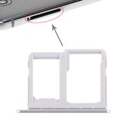 Let op type!! SIM Card Tray + Micro SD Card Tray for LG Q6 / M700 / M700N / G6 Mini (Silver)