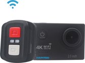 HAMTOD HF60 Pro UHD 4K WiFi 16.0MP Sportcamera met waterdichte behuizing en afstandsbediening, Generalplus 4247, 2,0 inch LCD-scherm, 120 graden groothoeklens, met luxe accessoires (zwart)