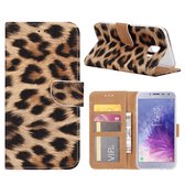 FONU Boekmodel Hoesje Luipaard Samsung Galaxy J6+ (SM-J610)