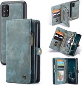 CaseMe Vintage portemonnee hoesje Samsung A71 Blauw