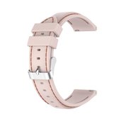 Voor Samsung Galaxy Watch 3 45 mm / Gear S3 22 mm siliconen vervangende band horlogeband (roze)