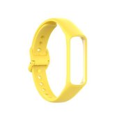 Voor Samsung Galaxy Fit 2 siliconen vervangende polsband horlogeband (geel)