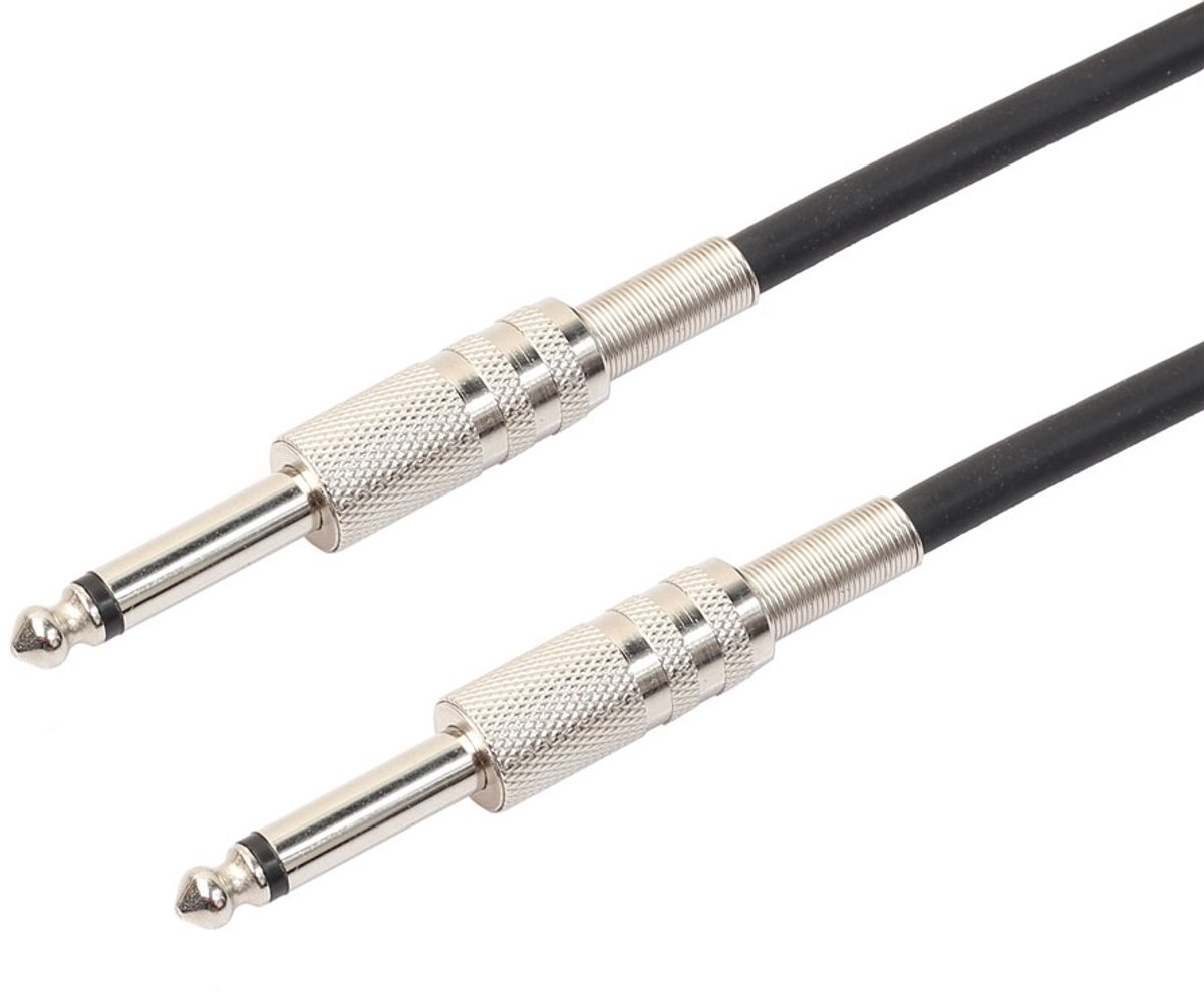 3 m 1/4 inch (6.35 mm) male-male afgeschermde jack mono pluggen audio patchkabel