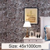 Fort Brick Creatieve 3D Steen Baksteen Decoratie Behangstickers Slaapkamer Woonkamer Muur Waterdicht Behangrol, Afmeting: 45 x 1000cm