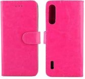 Voor Xiaomi MI CC9e / A3 Crazy Horse Texture Horizontale Flip Leren Case met Houder & Kaartsleuven & Portemonnee & Fotolijst (Magenta)