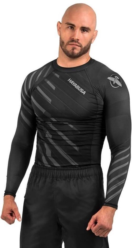 Hayabusa Odor Resist Rash Guard L/S Grijs MMA Nederland Kies uw maat: S