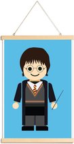 JUNIQE - Posterhanger Harry Potter Toy -40x60 /Blauw & Zwart