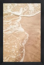 JUNIQE - Poster in houten lijst Seashore -30x45 /Ivoor