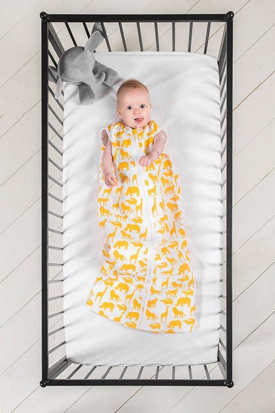 Jollein Zomerslaapzak Baby Hydrofiel 70cm Safari - Ocher van Jollein — afbeelding 3