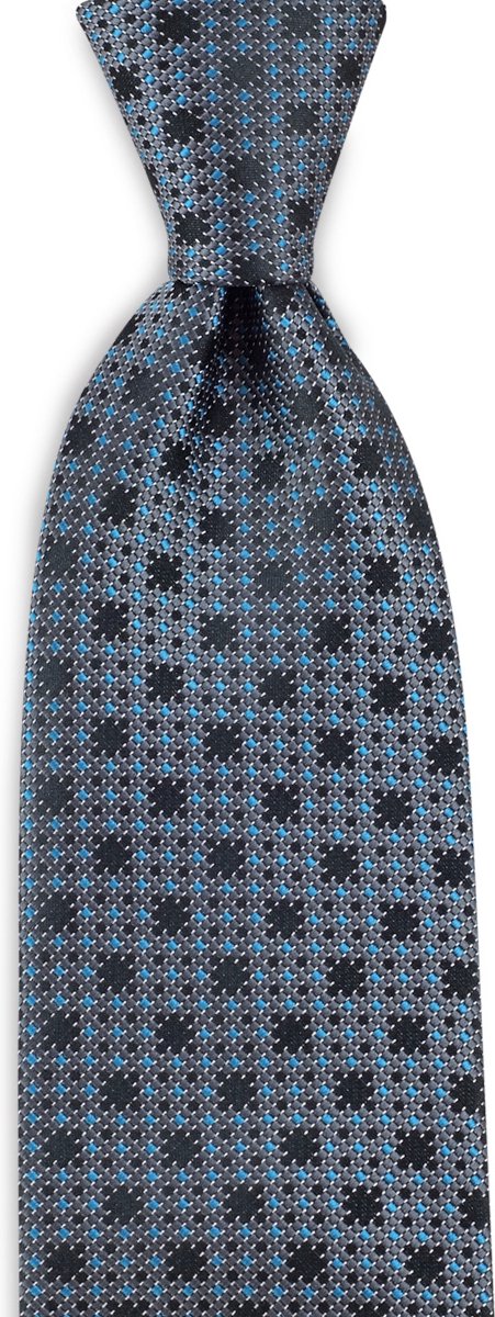 We Love Ties - Stropdassen - Stropdas Pixel Mania - zwart / grijs / blauw