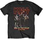 Kiss Heren Tshirt -XL- End Of The Road Tour Zwart