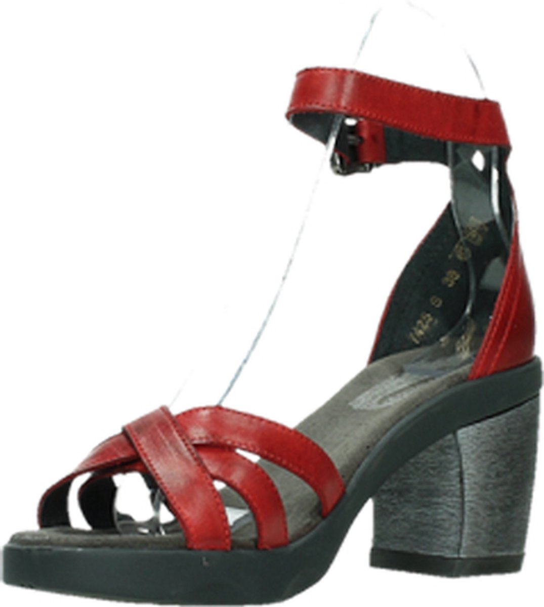 Wolky Sandalen Exit rood leer | bol.com