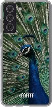 6F hoesje - geschikt voor Samsung Galaxy S21 FE -  Transparant TPU Case - Peacock #ffffff