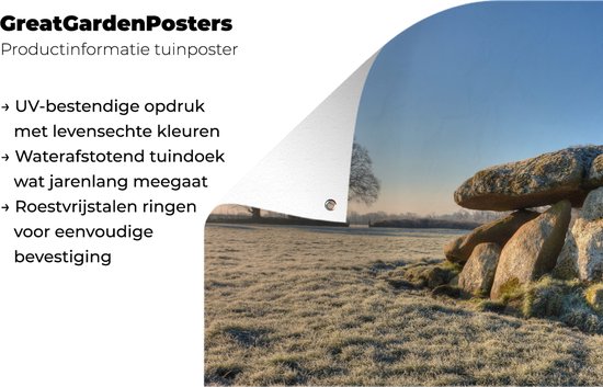 Affiche de jardin An old hunebed in Ireland 60x40 cm - petit - Toile de jardin / Toile d'extérieur / Peintures d'extérieur (décoration de jardin)