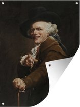 Tuinposter - Tuindoek - Tuinposters buiten - Zelfportret - Joseph Ducreux - 90x120 cm - Tuin