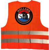 Hollandse leeuw hesje reflecterend - EK / WK / Holland supporter kleding - veiligheidshesje - Nederland fan