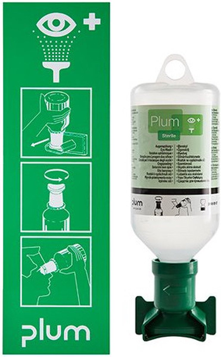 Goedkoopste Plum oogspoelstation Single, 500 ml