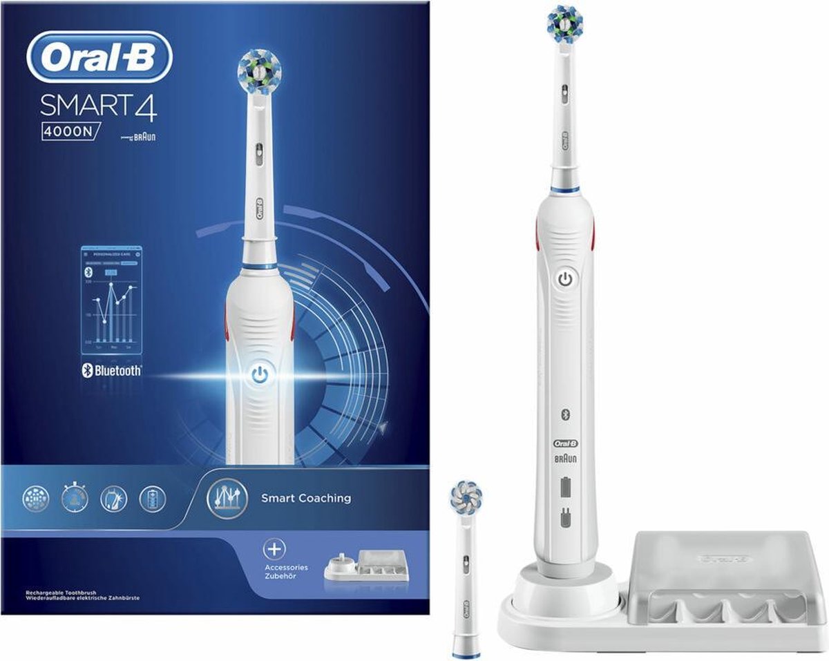 Oral-B Smart 4 4000N - Wit - Elektrische Tandenborstel - Oral B