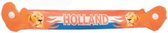 Funny Holland Sjaal Klappen 110 X 15 Cm Fleece/polyester Oranje