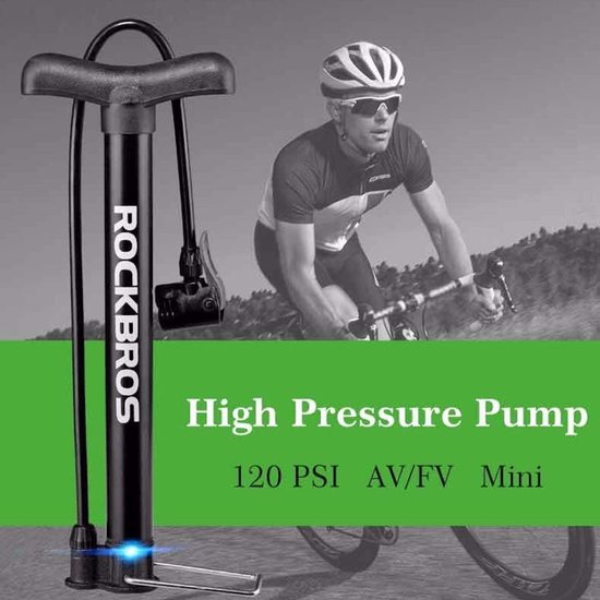 PRO Fietspomp MINI - High Pressure 120 Psi - AV & FV Ventielen - Kleine - Fietspompen Racefiets - Fiets - Mtb - Ebike