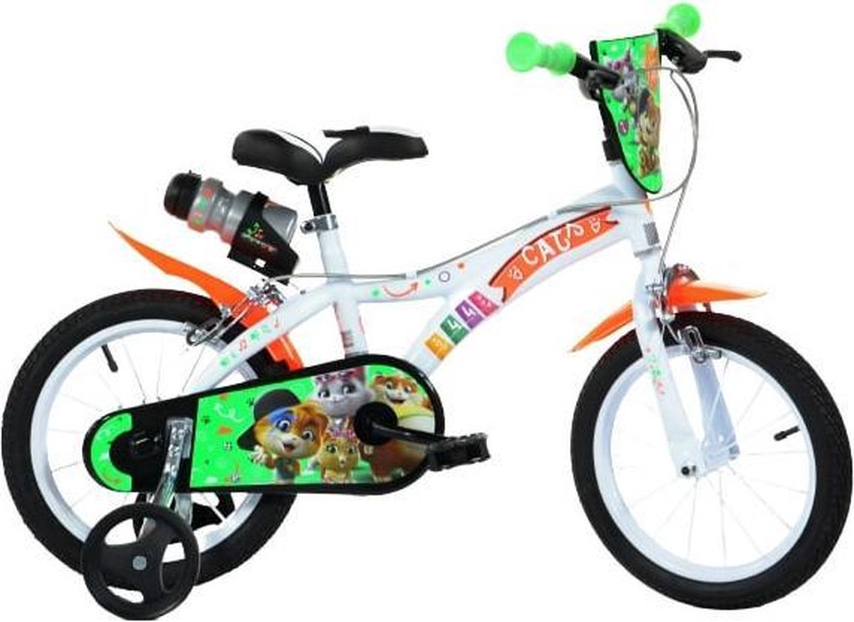 Vélo enfant 10'' Blanc Rouge - 1 frein Vélo enfant 10'' Blanc Rouge - 1 frein
