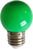 E27 LED lamp 1W G45 GROEN