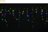 Lichtgordijn 120LED IP44 2M - transparante kabel, VEELKLEURIG