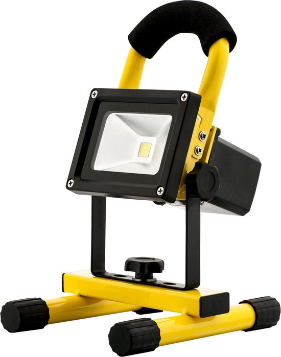 Punt Tropisch nevel Avide - accu LED bouwlamp - Draagbaar- 10W 4000K Koel Wit 550lm | bol.com