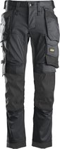Pantalon de travail Snickers - avec poches holster - stretch - 6241 - gris / noir - taille 54