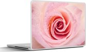 Laptop sticker - 12.3 inch - Bloemen - Roze - Rozen - 30x22cm - Laptopstickers - Laptop skin - Cover