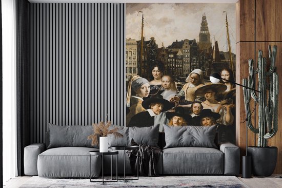 Papier Peint - Peintures Papier peint photo Peinture - Oude Meesters - Collage - Largeur 160 cm x Hauteur 240 cm
