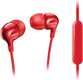 Philips SHE3705RD/00 hoofdtelefoon met microfoon - stereofonisch - In-ear - Rood