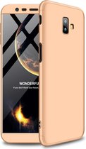 Samsung Galaxy J6 Plus Hoesje - Mobigear - 360 Serie - Hard Kunststof Backcover - Goud - Hoesje Geschikt Voor Samsung Galaxy J6 Plus