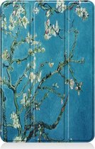 Apple iPad Mini 5 7.9 (2019) Hoes - Mobigear - Tri-Fold Serie - Kunstlederen Bookcase - Almond Blossoms - Hoes Geschikt Voor Apple iPad Mini 5 7.9 (2019)