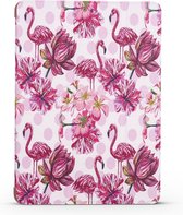 Apple iPad Mini 5 7.9 (2019) Hoes - Mobigear - Tri-Fold Serie - Kunstlederen Bookcase - Flamingo - Hoes Geschikt Voor Apple iPad Mini 5 7.9 (2019)