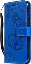 Apple iPhone 11 Pro Hoesje - Mobigear - Butterfly Serie - Kunstlederen Bookcase - Blauw - Hoesje Geschikt Voor Apple iPhone 11 Pro