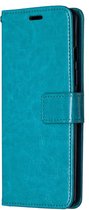 OnePlus 8 Hoesje - Mobigear - Wallet Serie - Kunstlederen Bookcase - Blauw - Hoesje Geschikt Voor OnePlus 8