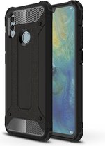 Huawei P Smart (2019) Hoesje - Mobigear - Outdoor Serie - Hard Kunststof Backcover - Zwart - Hoesje Geschikt Voor Huawei P Smart (2019)