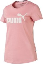 Puma - ESS Logo Tee Women - T-Shirt Dames - XS - Roze