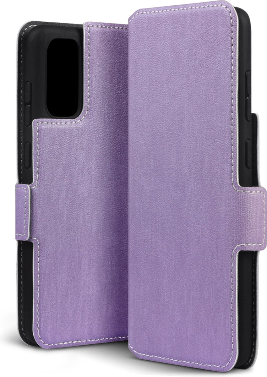 Qubits - slim wallet hoes - Geschikt voor Samsung Galaxy S20 - Paars