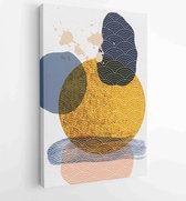 Luxury gold abstract arts background. Wall arts vector 1 - Moderne schilderijen – Vertical – 1894143073 - 50*40 Vertical