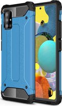 Samsung Galaxy A51 5G Hoesje - Mobigear - Outdoor Serie - Hard Kunststof Backcover - Blauw - Hoesje Geschikt Voor Samsung Galaxy A51 5G