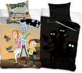 Rick and Morty Dekbedovertrek Glow in the Dark - Eenpersoons - 140 x 200 cm - Katoen