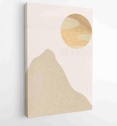 Mountain and gold landscape wall arts vector 2 - Moderne schilderijen – Vertical – 1894294825 - 80*60 Vertical